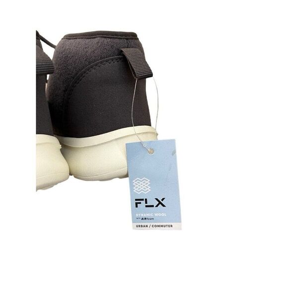 Ladies 9 Gray Wool Sneakers Faux Fur Lined Air Foam Water Repellant High Top NWT - Picture 6 of 6